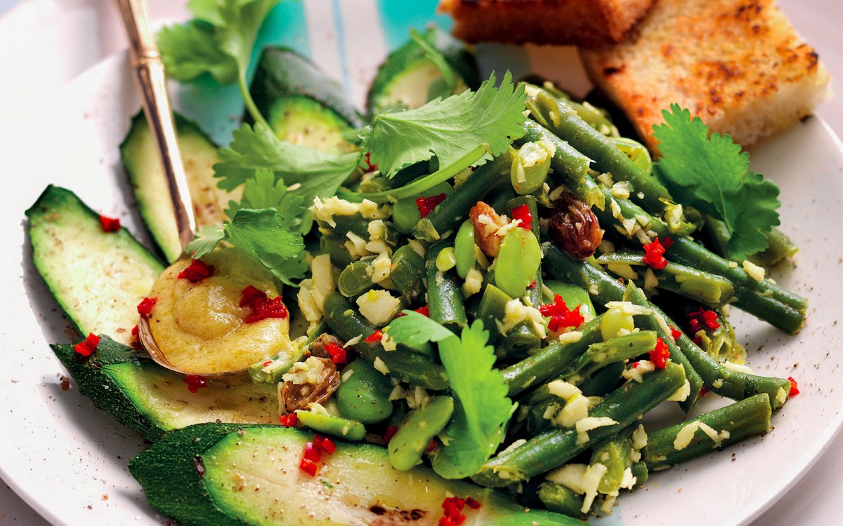 Zucchini, Green Bean and Fava Bean Salad Recipe La Cucina Italiana