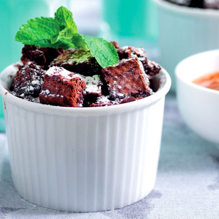 Individual Chocolate Bread Puddings
