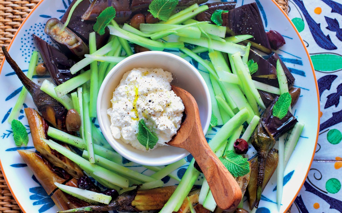 Roasted Eggplant With Creamy Ricotta Cheese-image
