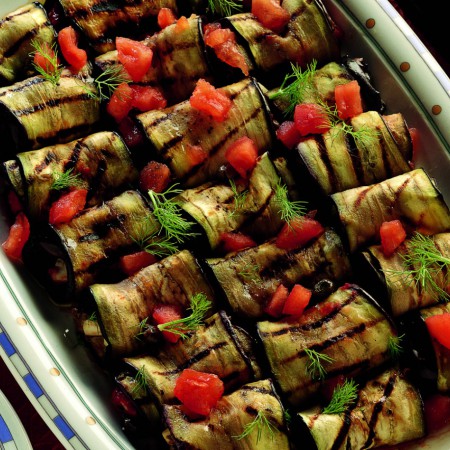Eggplant Rolls with Capers