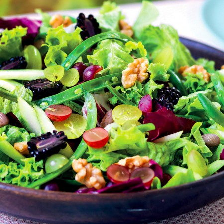 Fruit, Leaves and Vegetable Salad