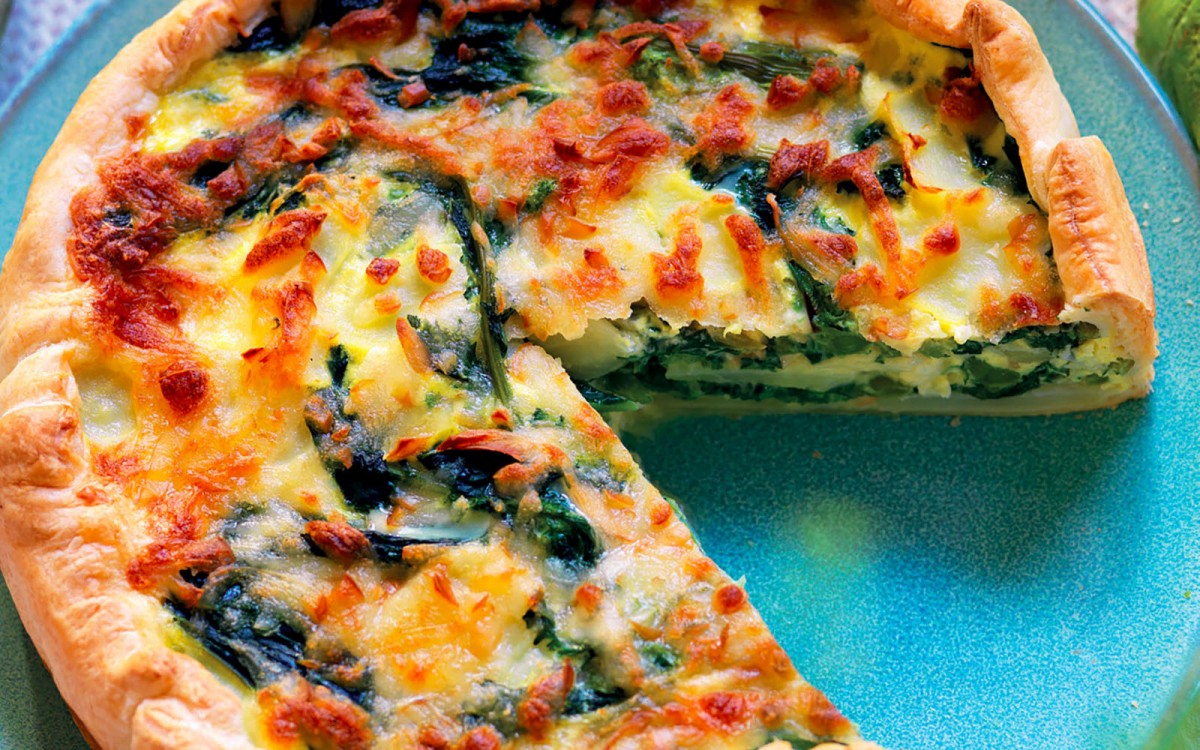 Potato and Broccoli Rabe Quiche Recipe La Cucina Italiana