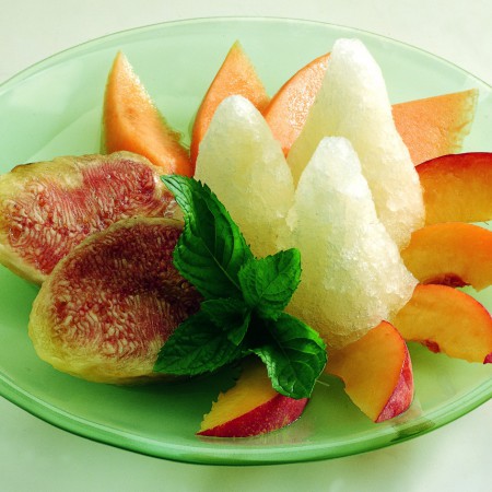Lemon Granita With Fresh Fruit