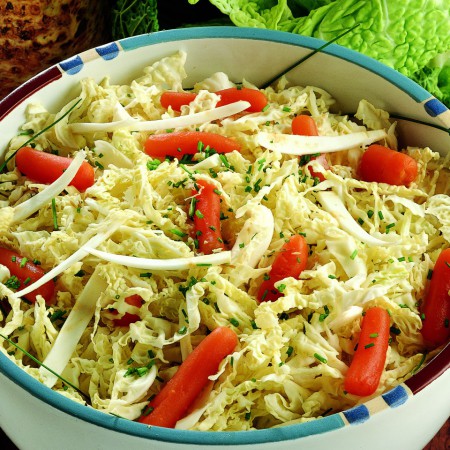 Savoy Cabbage, Carrot and Celeriac Salad