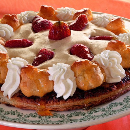 Puff Pastry With Beignets, Strawberries and Zabaglione