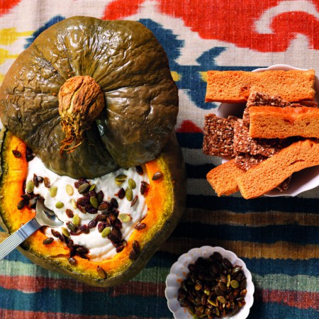 Creamy Cheese Stuffed Pumpkin