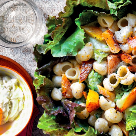 Pasta and Squash with Gorgonzola Sauce