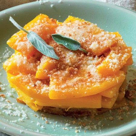 Pumpkin and Amaretti Gratin