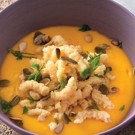 Passatelli in Pumpkin and Jerusalem Artichoke Sauce