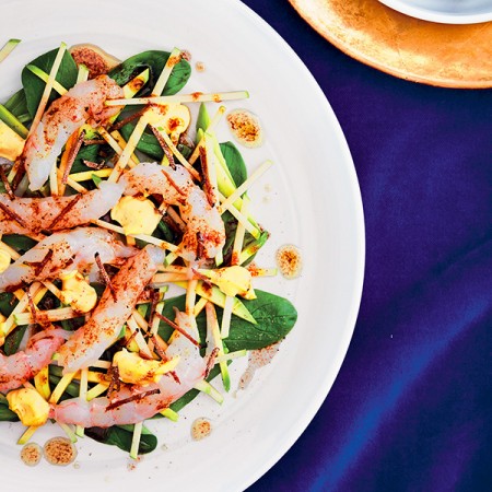 Shrimp, Apple, and Avocado Salad with Truffle Vinaigrette