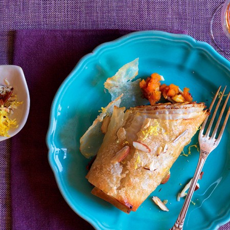 Pumpkin Almond Strudel