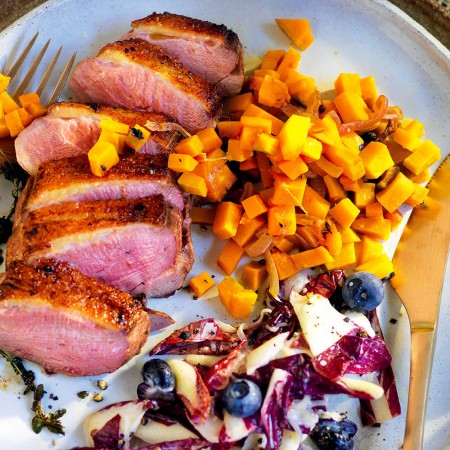 Duck Breast with Marinated Radicchio