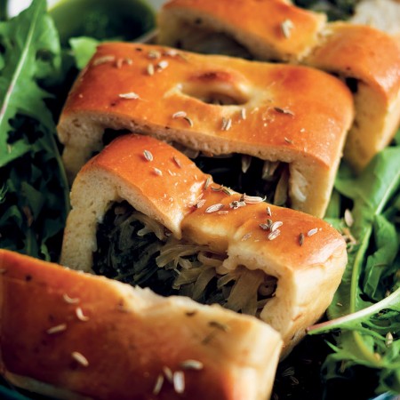 Onion and Dandelion Pie