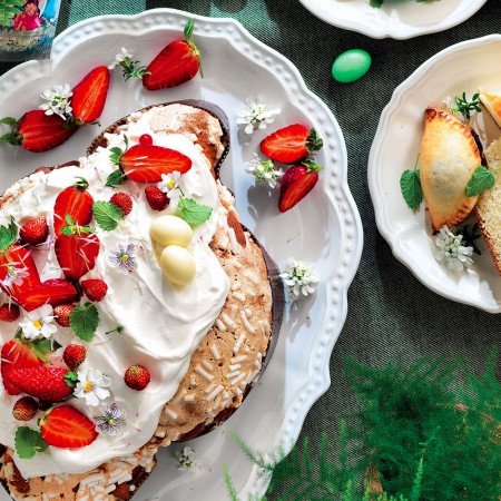 Colomba di Pasqua with Ricotta Cream and Berries