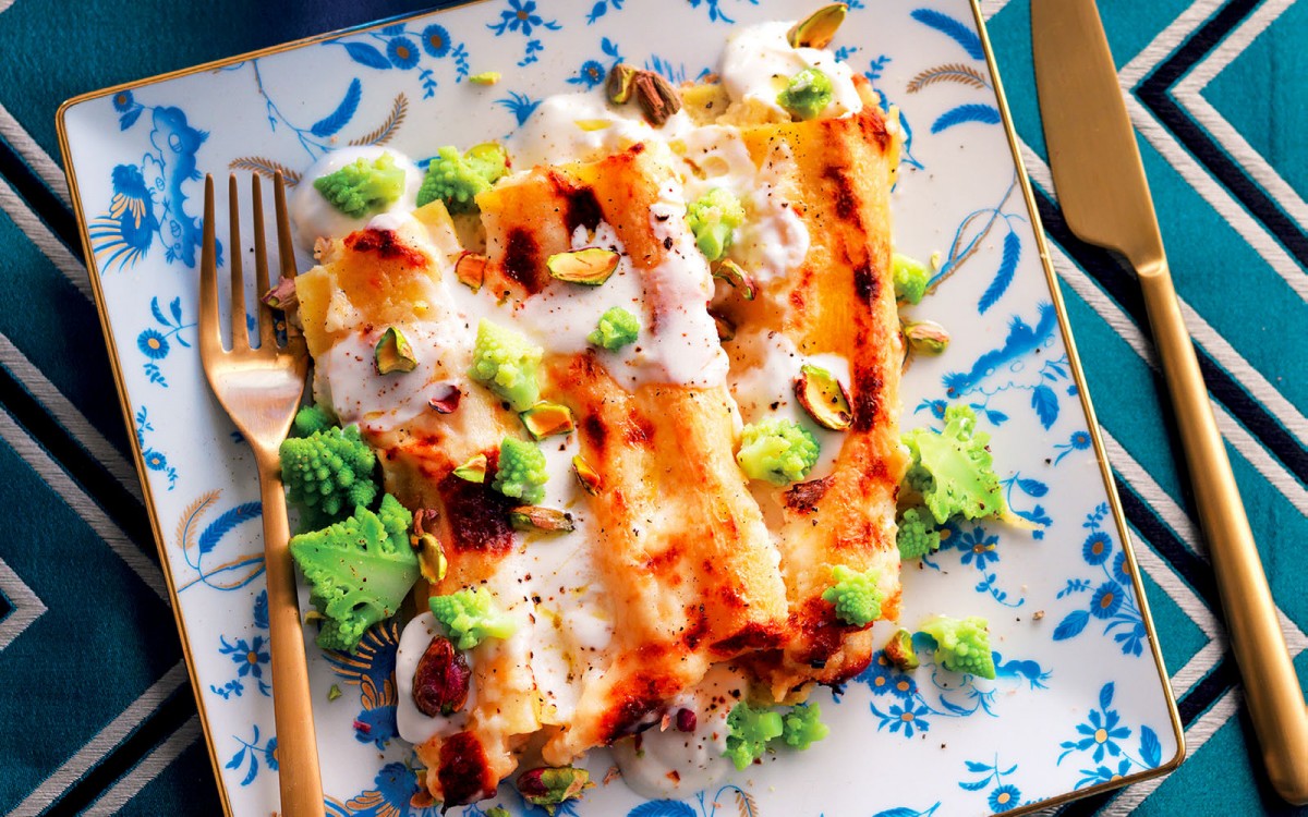 Stuffed Cannelloni with Gorgonzola and Ricotta Recipe - La Cucina Italiana