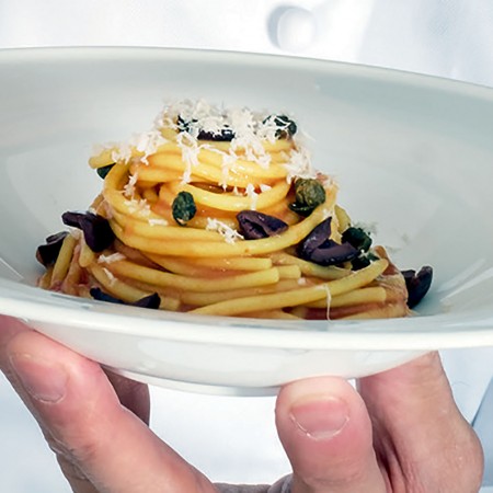 Spaghetti alla Puttanesca With Horseradish