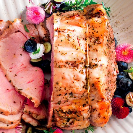 Roast Veal with Blueberries