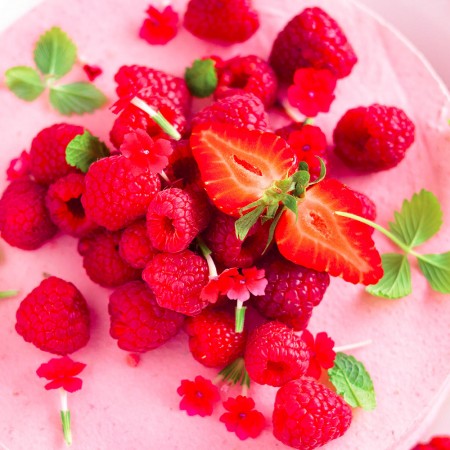 Frozen Raspberry Cake
