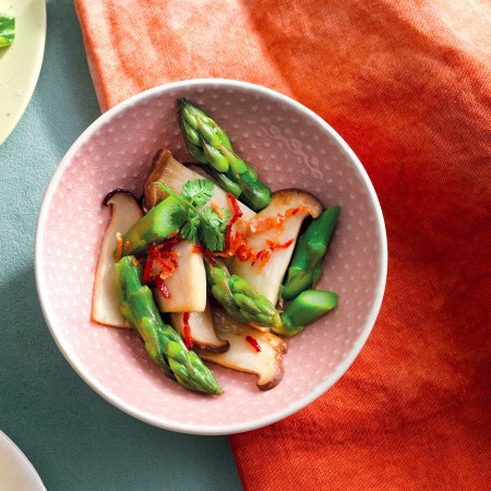 Asparagus, Mushroom, and Speck Salad