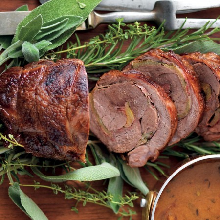 Lamb Shoulder with Lemon and Mint