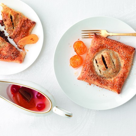 Puff Pastry Ravioli with Lentils and Cotechino Sausage