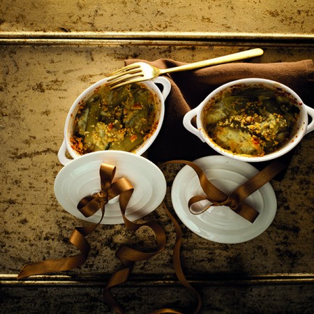 Swiss Chard and Taleggio Parmigiana
