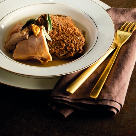 Stuffed Chicken in Broth