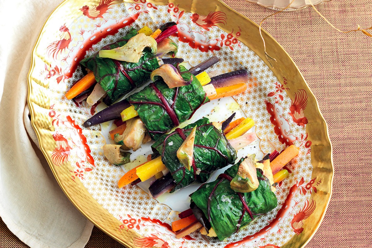 Swiss Chard Rolls with Chickpea Puree Recipe La Cucina Italiana