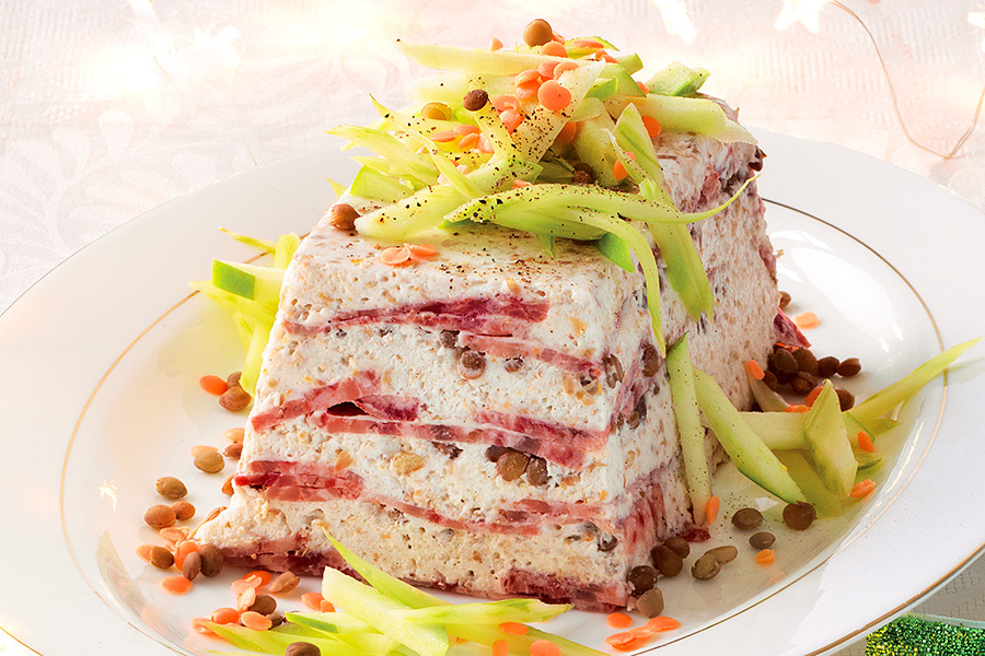 Creamy Terrine with Apple and Celery Salad GastroZone™ Travel. Eat