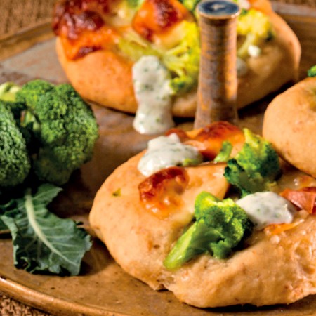 Mini Broccoli Focaccias