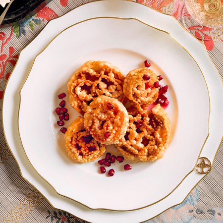 Cartellate with Pomegranate Syrup