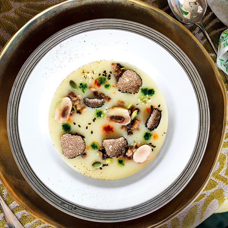 Potato and Leek Velouté with Truffle
