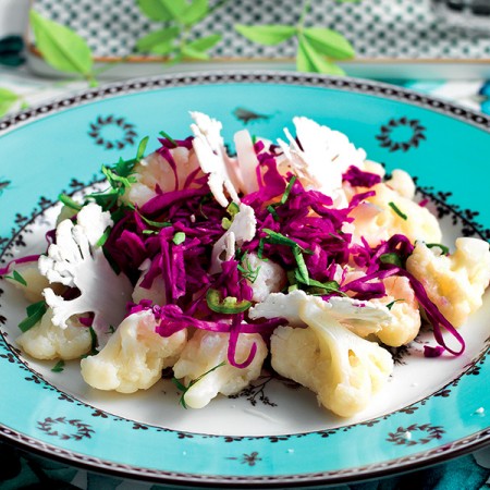 Cauliflower, Red Cabbage and Lemongrass Salad