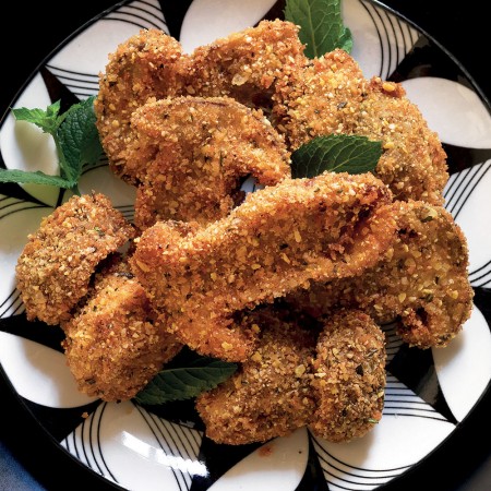 Breaded and Fried Porcini Mushrooms