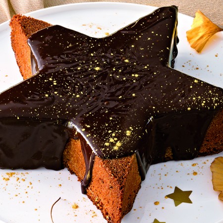 Spiced Chocolate Star Cake
