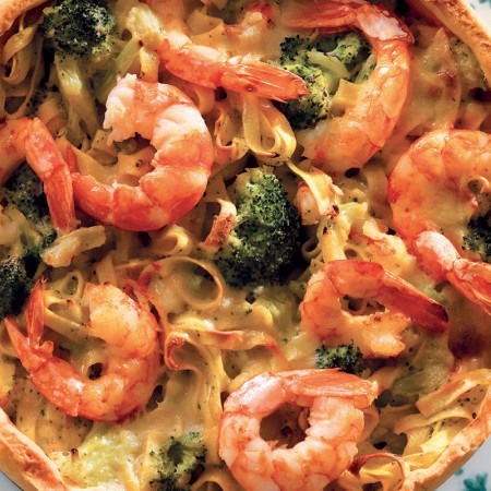 Tagliatelle Cake with Shrimp