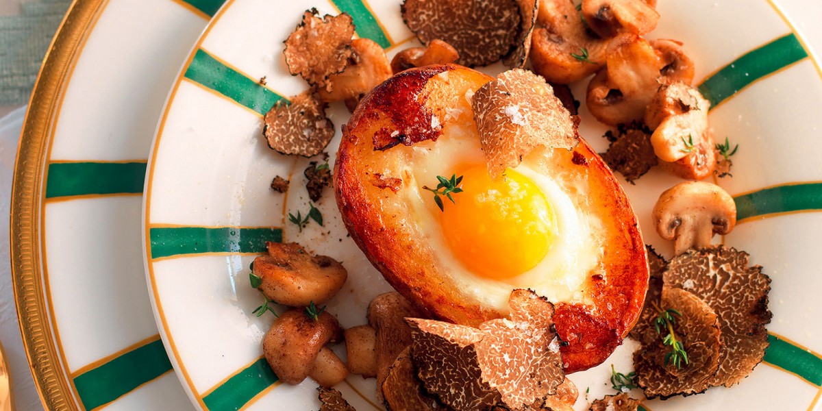 Eggs, Mushrooms and Truffles in Potatoes-image
