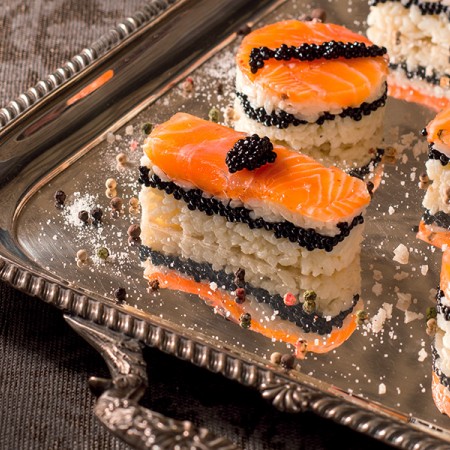 Rice and Salmon Timbales