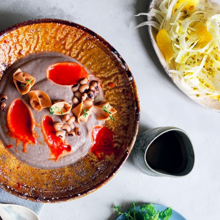 Spelt Pasta and Black-Eyed Peas