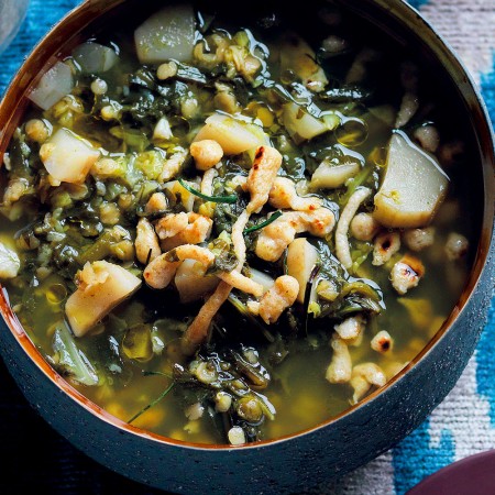 Winter Minestrone with Buckwheat Straccetti