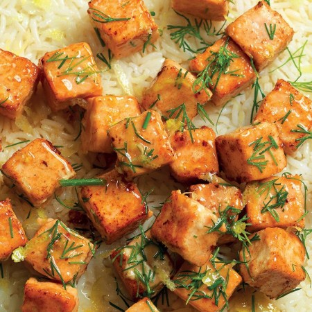 Healthy Salmon with Basmati Rice