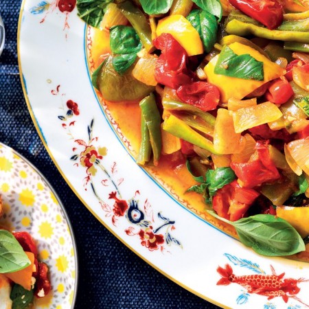 Peperonata (Italian Sautéed Peppers, Tomatoes and Onions)