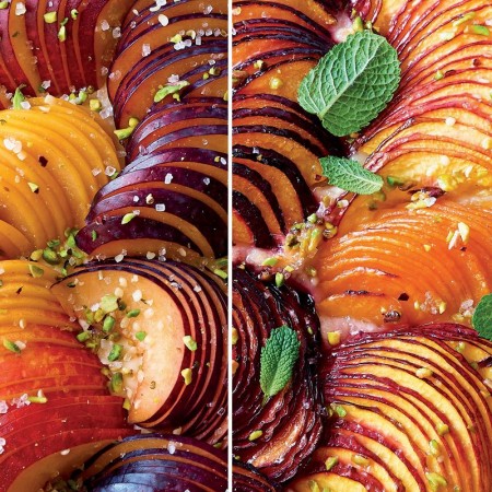 Sweet Focaccia with Peaches and Plums