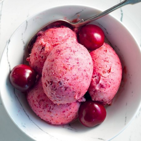 Easy Cherry Gelato