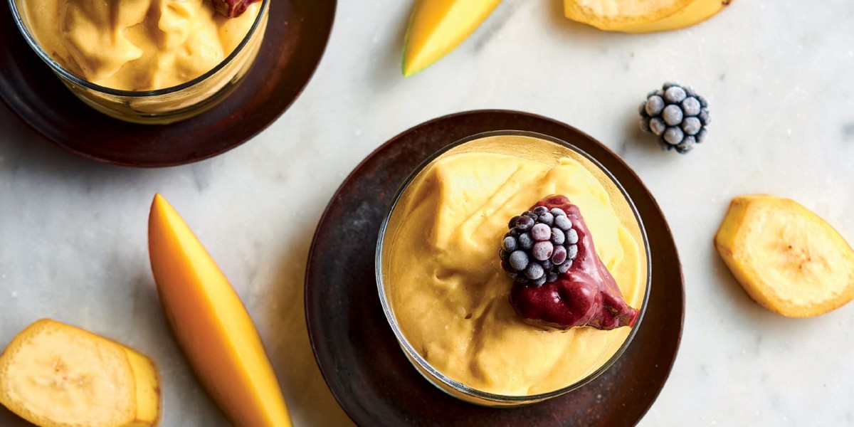 Fresh and Fruity Mango-Banana Ice Cream-image