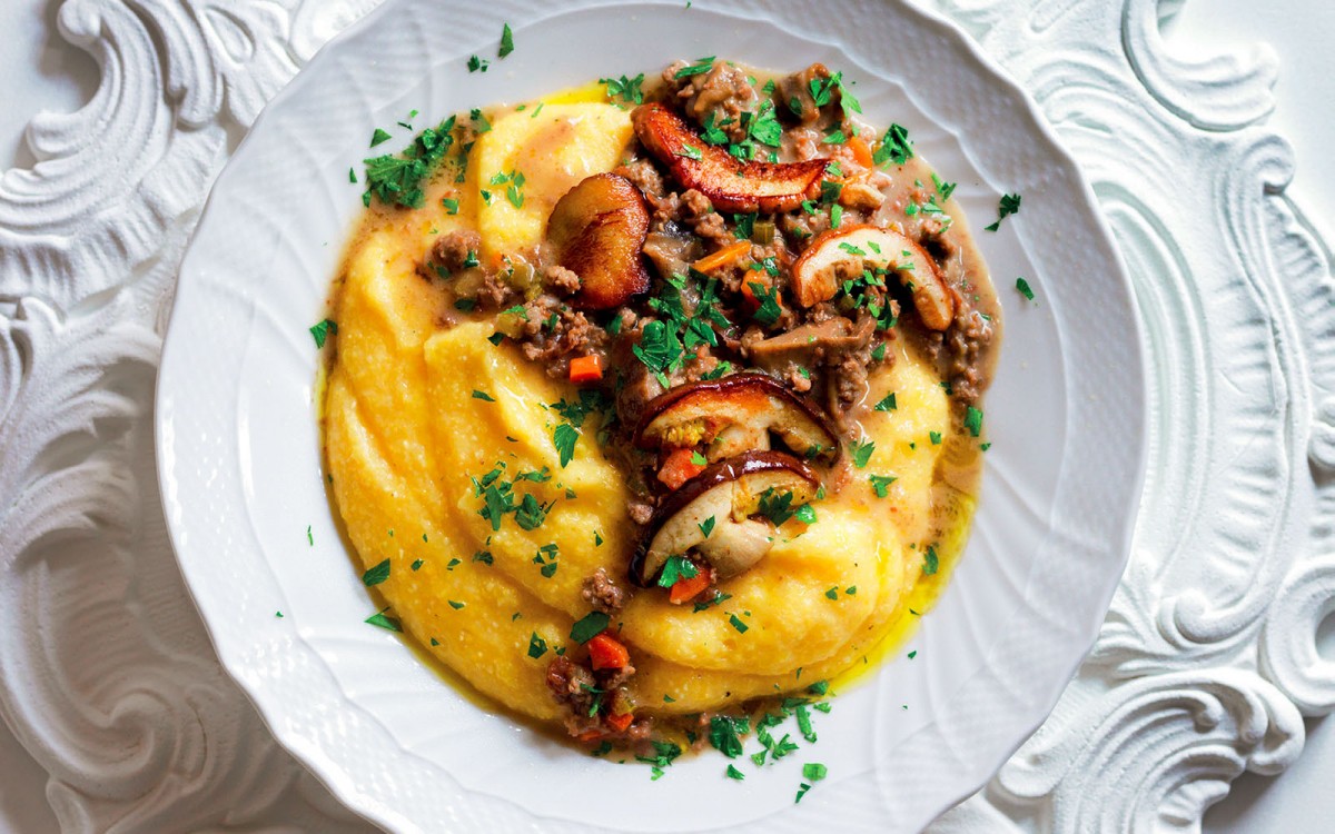 Polenta with Mushroom Ragù-image