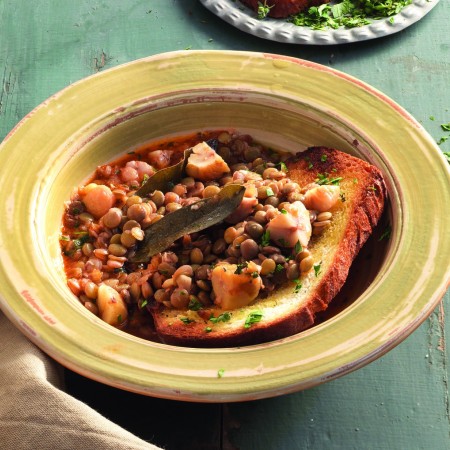Lentil Soup With Chestnuts and Fresh Herbs