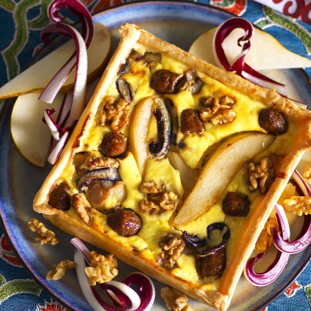 Savory radicchio pie