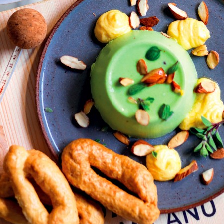 Pea Panna Cotta